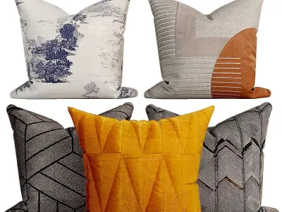 50 Decorative set pillow 500-549 3D model