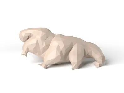 Tardigrade Low Poligonal 3D model