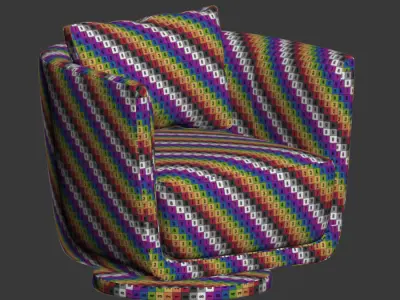 julie armchair fendi casa 3D model