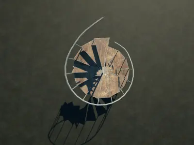 Spiral Stairs Free 3D model