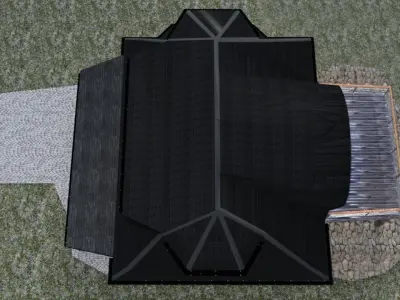 House in mountains 3D model