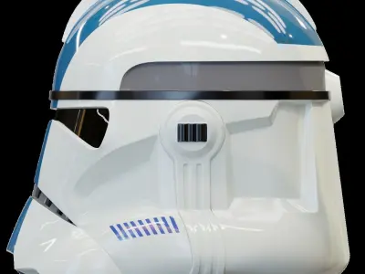 highly accurate Clone Trooper Phase 2 live action helmet 3D print model