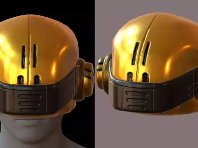 Helmet plastic mask protection  Low-poly 3D model Low-poly 3D model