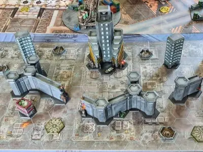 8mm Hex Terrain - Sci fi Human City 3D print model