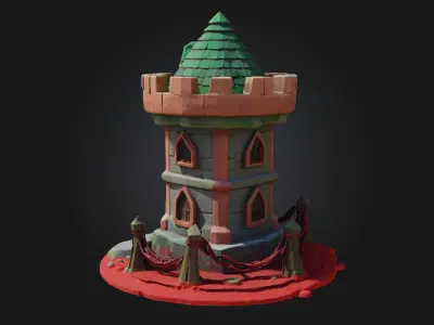 Crimson Tower 3D model