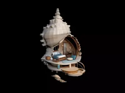 Seashell Cottage 3D model