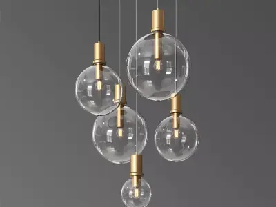 Lampatron Penball Minimalist lamp-suspension glass ball 3D model