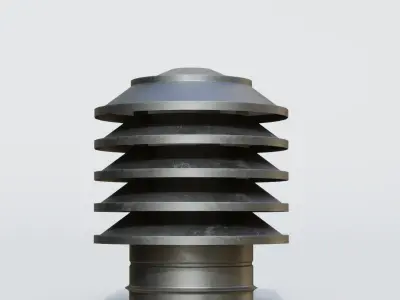 Roof Vent 05 Low-poly 3D model