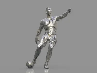Soccer player 3D model