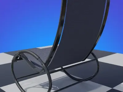 Tube Frame Patio Rocker 3D model