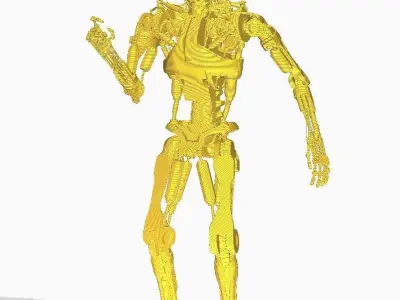 Terminator T-800 Endoskeleton Pose 1 3D print model