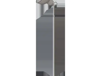 SKURUP Floor lamp black 3D model