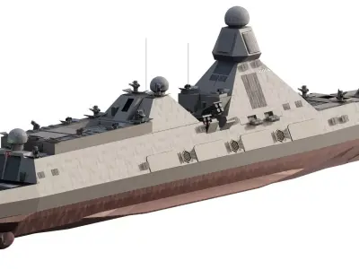 MULTIROLE STEALTH CRUISER 3D model