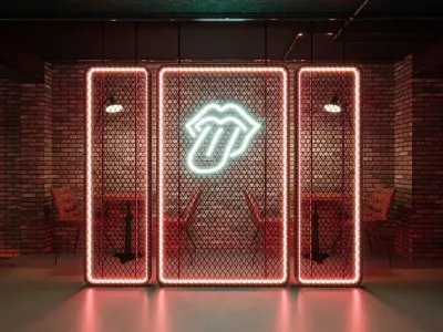 night club  interior 3D model