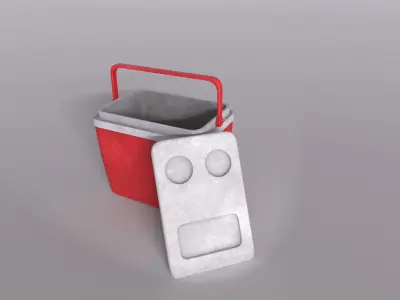 Cooler Low-poly 3D model