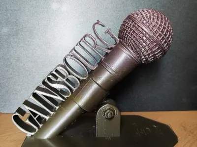 Lampe Serge Gainsbourg  et litophane  3D print model