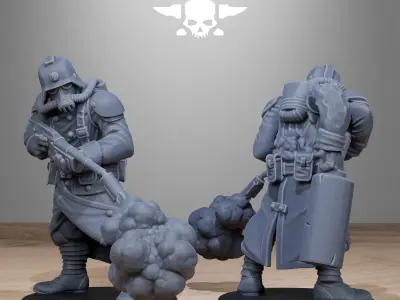 GrimGuard Radioactive Mutants 3D print model