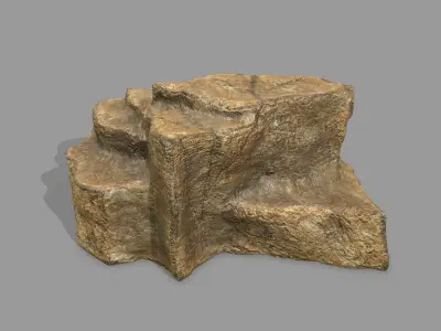 Rock Set Low-poly 3D model 32