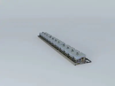 Buildings pairs C  Rio Oron, urbanizacióm Salitre Free 3D model