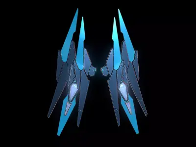 Robot Wings Low-poly 3D model shop