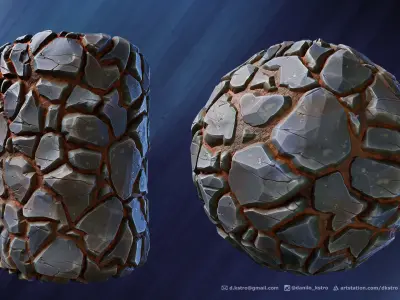 Stylized Stones and Customizable - Procedural Texture Texture