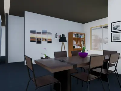 European Big Family Home 3D Model 3D model