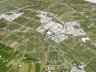 Cityscape Mijdrecht Netherlands 3D model