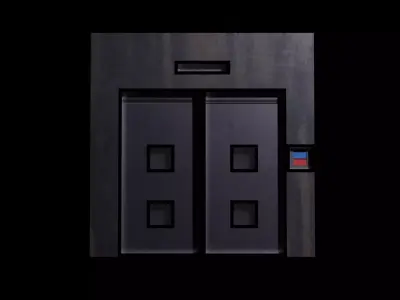 Space doorframe 3D model