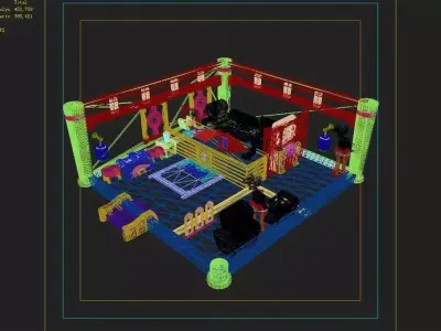 Gang Interior - Junior Treasury 3D model