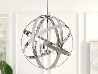 Akiana Light Candle Style Globe Chandelier 3D model