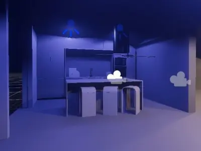 Modern house  3D model 10
