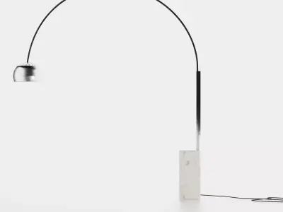 Achille and Pier Castiglioni- Arco Floor Lamp 3D model