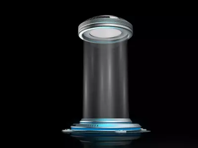 Sci Fi Liquid Cylinder 3D model buy