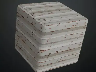 White Steel Container PBR Seamless Texture