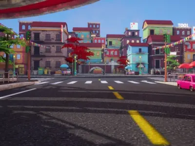 Asset - Cartoons - Background - Animation - Hight Poly Low-poly 3D model