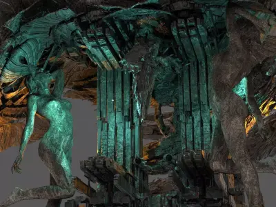 Aphrodites goddess Cave 2 3D model