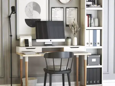 Office workplace 27 3D model