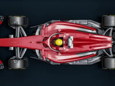  Red F1 Team 2025 Formula 1 Race Car 