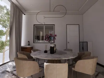 HOUSE INTERIOR AND EXTERIOR 3D model purchase