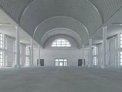 Warehouse hall 3D model by DD-Creative
