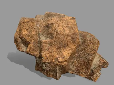Rock Set Low-poly 3D model