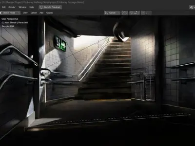 Subway Passage Project 3D model