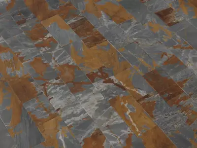 Blue Grey Marble Planks PBR Texture  Texture