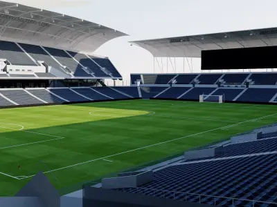 Banc of California Stadium - Los Angeles USA 3D model