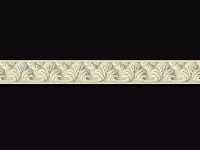 baguette decorative border 3D model purchase