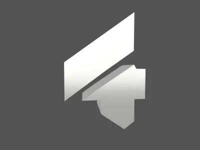 Sci-Fi Number 4 v1 010 Low-poly 3D model