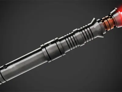 Star Wars Darth Revan Red Lightsaber for Cosplay 3D print model