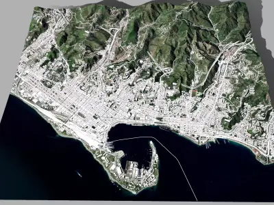 Cityscape Messina Italy 3D model