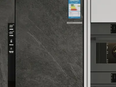 Fridge-freezer Bosch KAF96P90TI 3D model