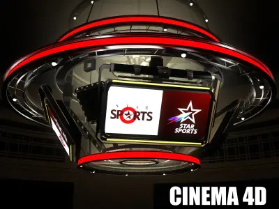 Scoreboard stadium led screen  3D model